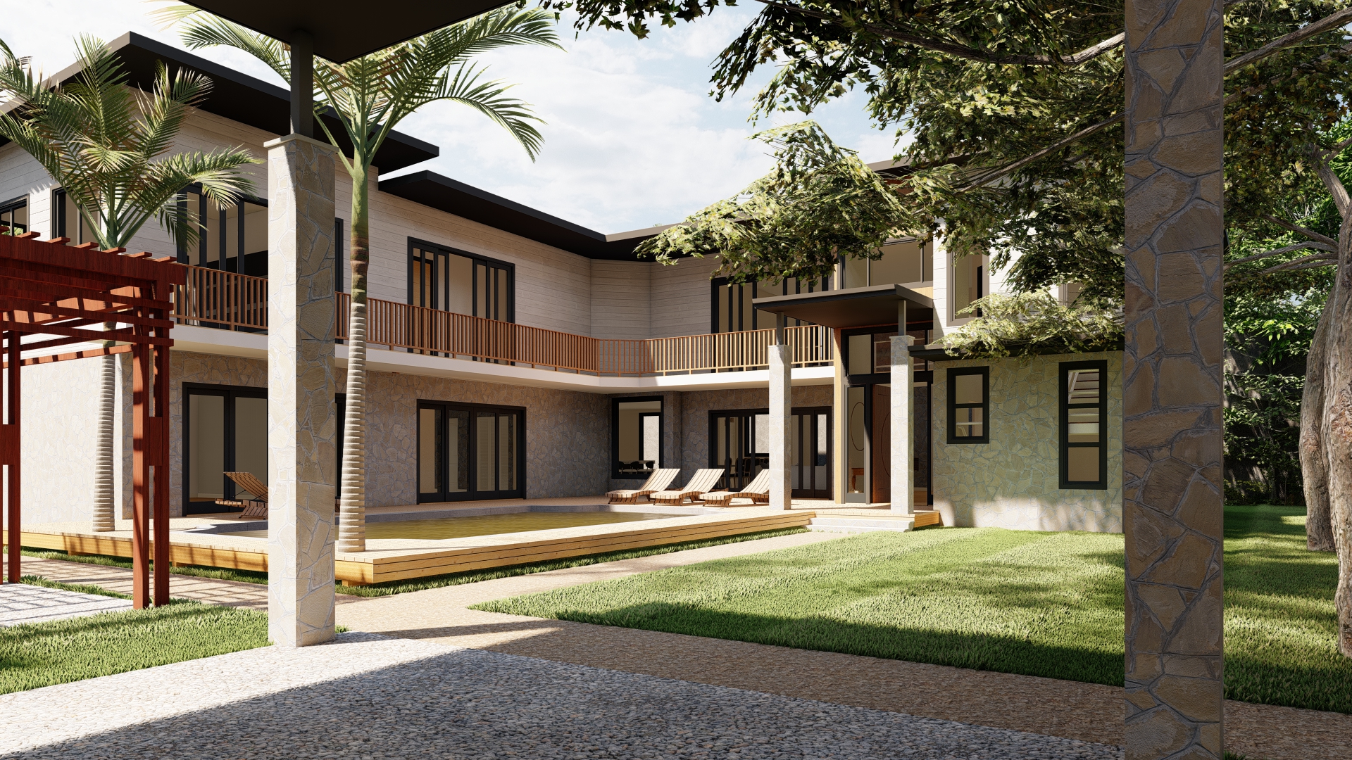 Plano de casa estilo colonial